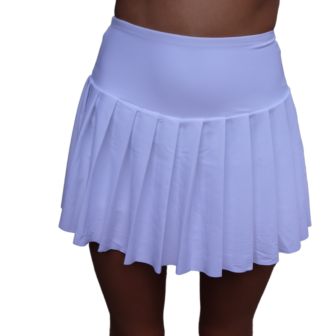 Pleated Tennis Skirt - White