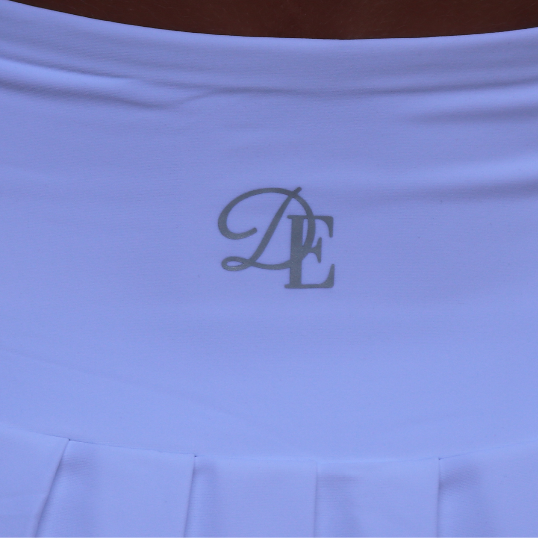 Pleated Tennis Skirt - White