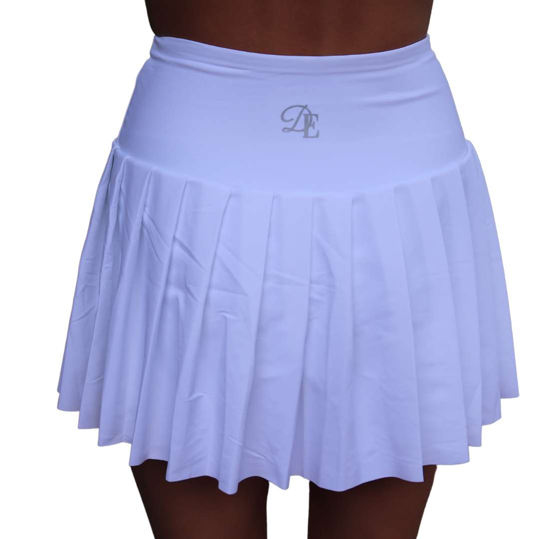 Pleated Tennis Skirt - White