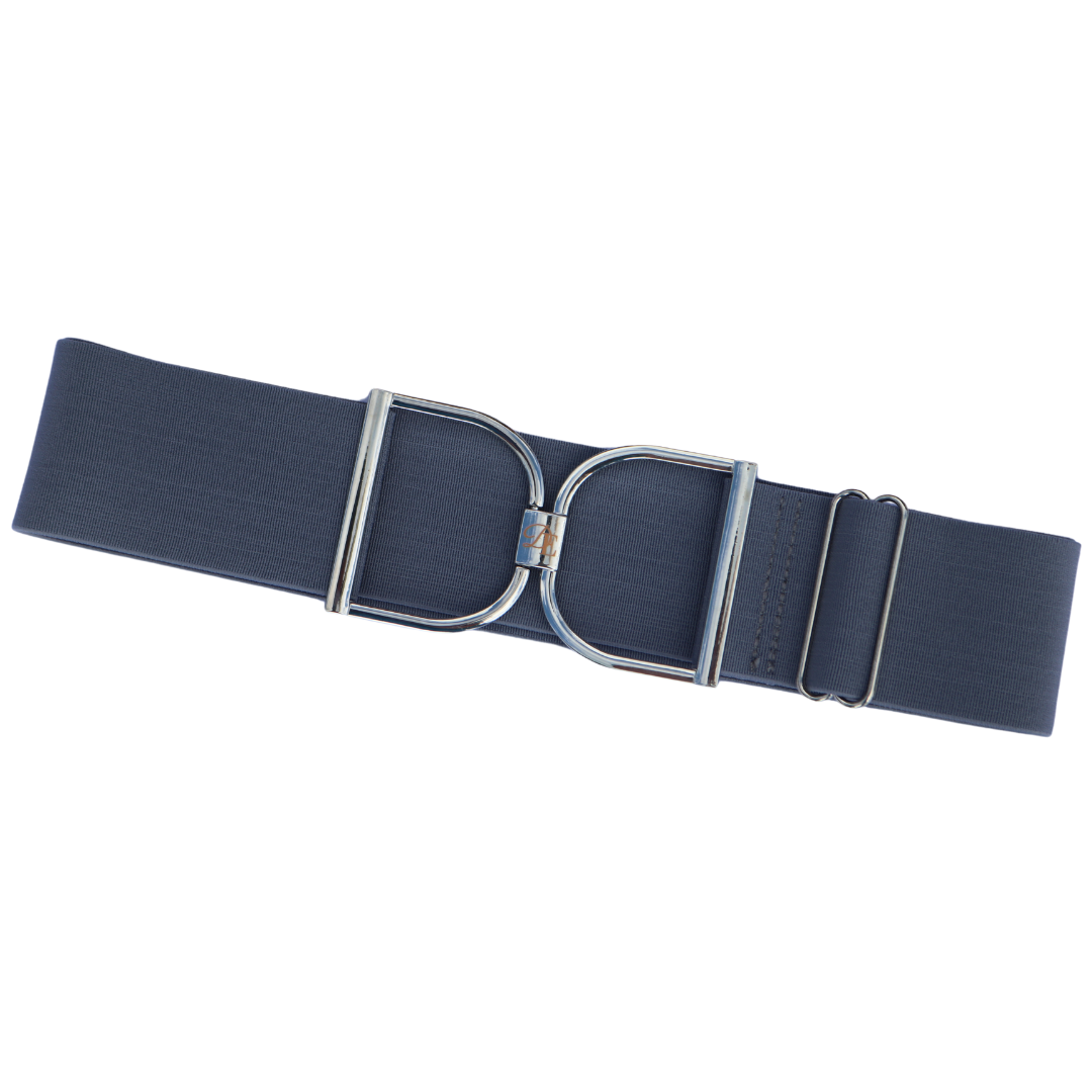 Misty Gray Comfort Fit Belt | Divine Equestrian Affordable Elastic Riding Belts