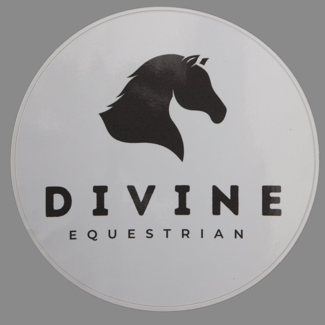 Large Divine Equestrian Round Sticker