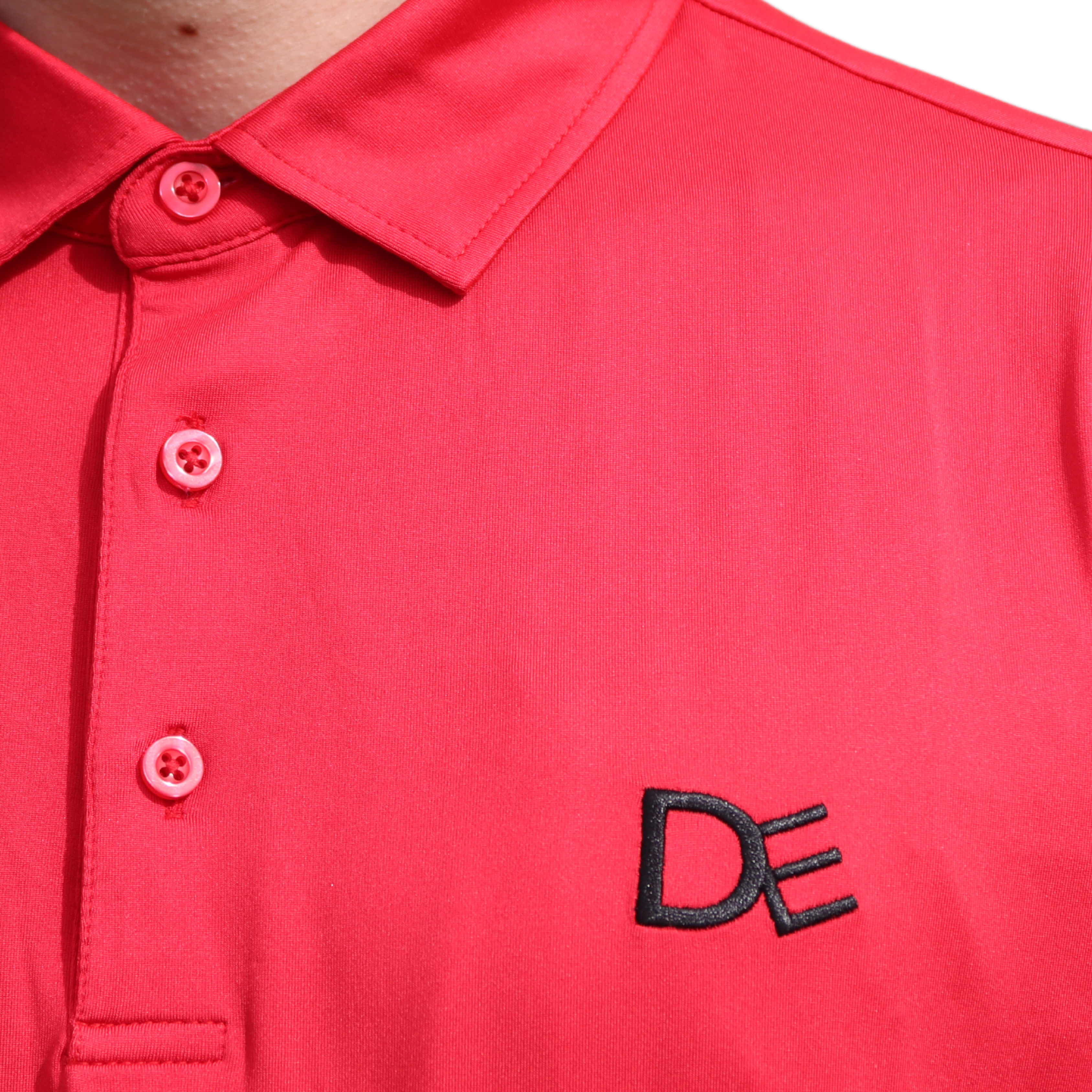 Red Men's Polo Logo | Divine Equestrian Affordable Men's Short Sleeve Riding Shirts