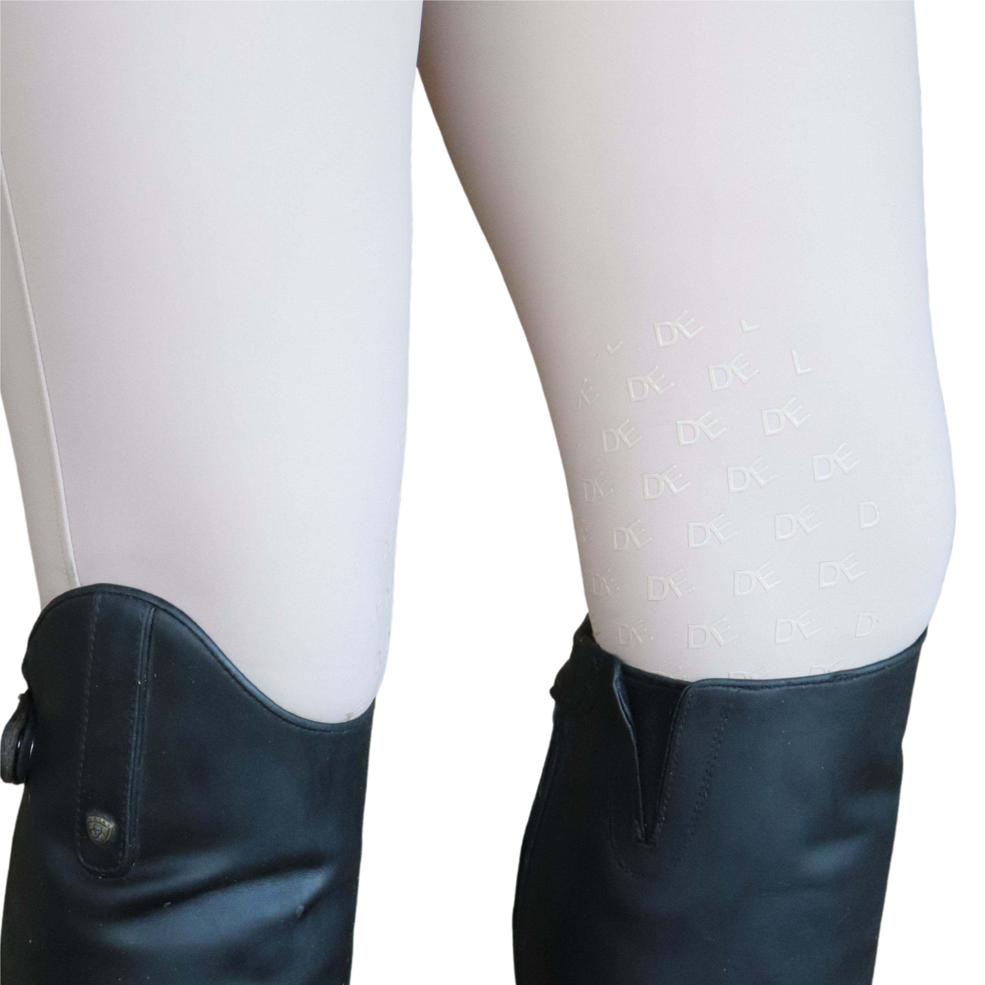 Beige Dignified Competition Breeches Silicone Knee Patch | Divine Equestrian Affordable Riding Pants