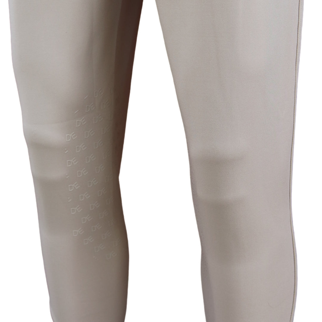 Beige Men's Competition Breeches Knee Silicone | Divine Equestrian Affordable Men's Riding Pants