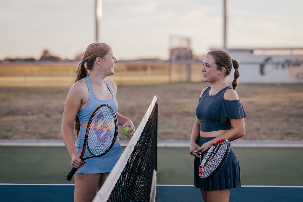 Pleated Tennis Skirt - Slate