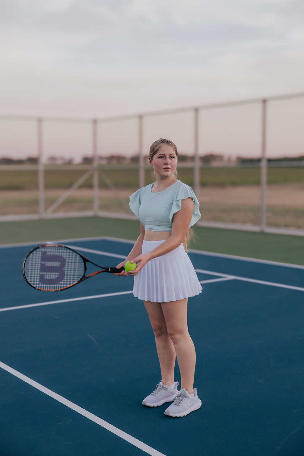 Pleated Tennis Skirt - White