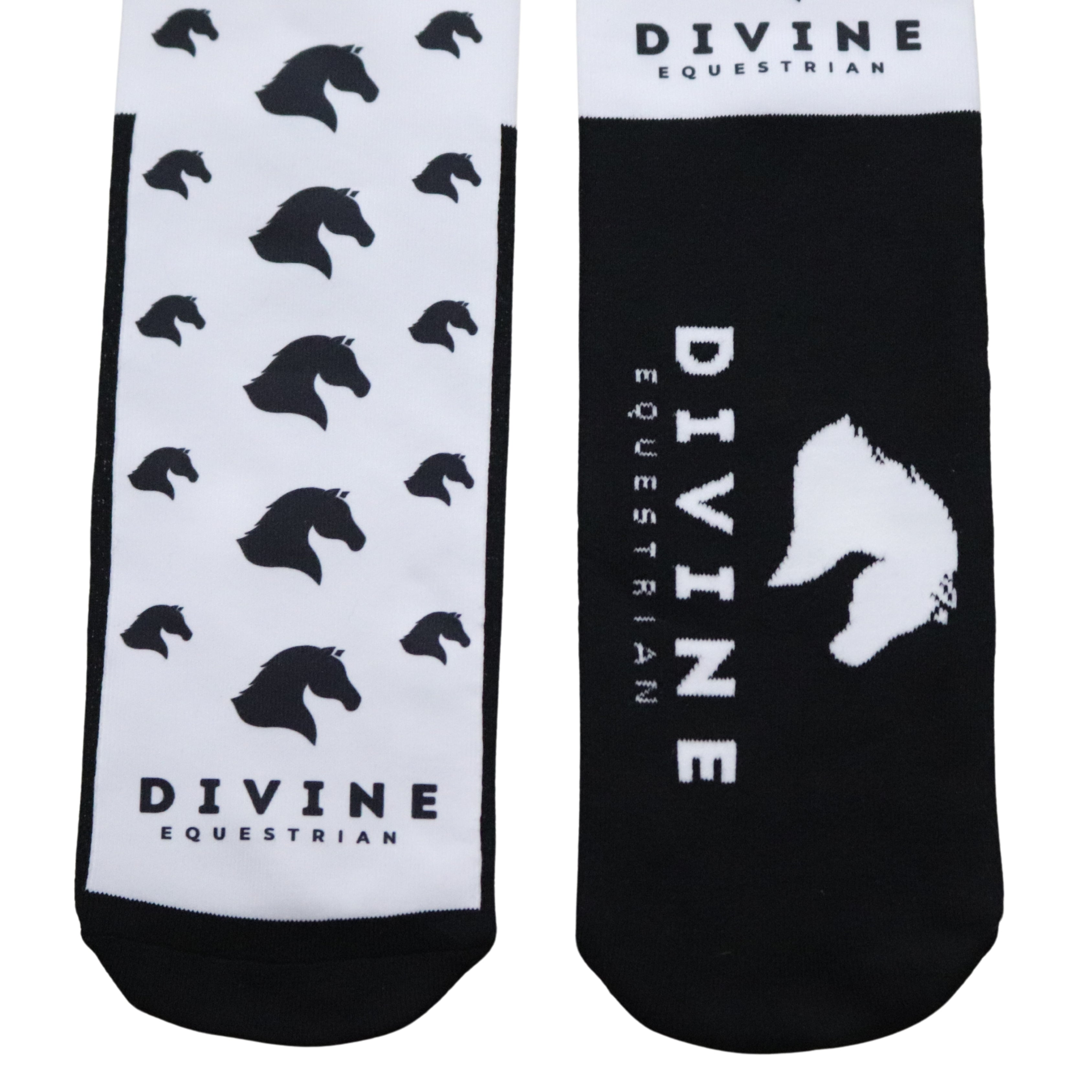 Divine Equestrian Edition Socks Zoomed In | Divine Equestrian Affordable Riding Socks