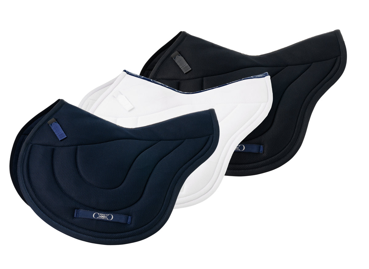 XC Mesh Saddle Pad with Quick Dry Cotton Lining in Navy, White or Black
