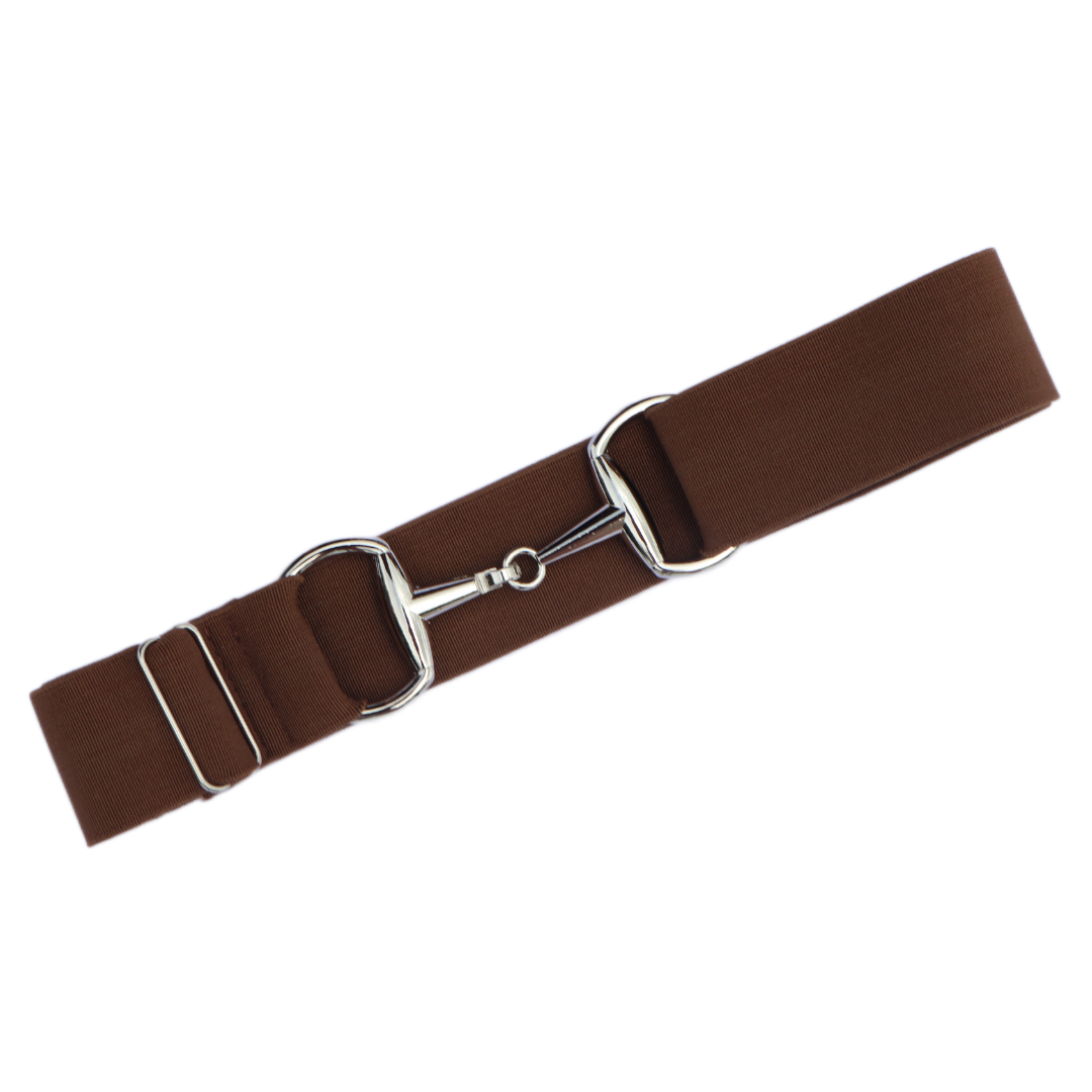 Brown Comfort Fit Belt | Divine Equestrian Affordable Elastic Riding Belts