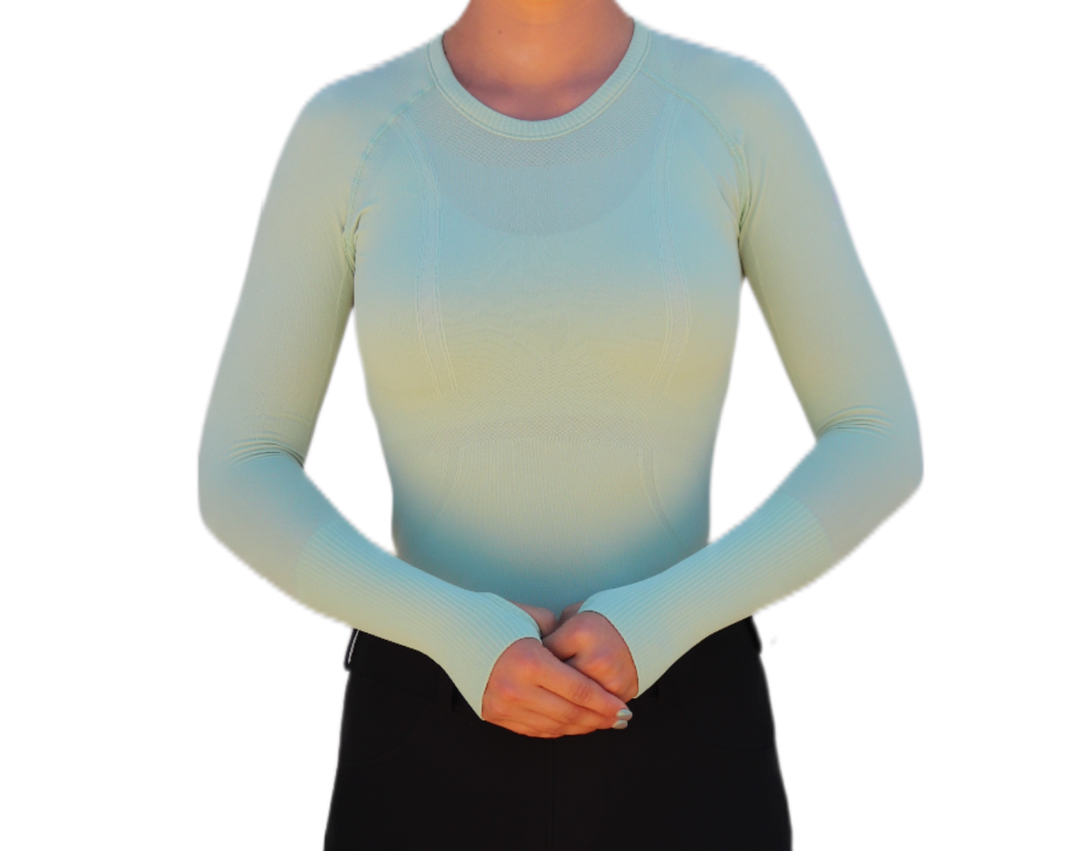 Mint Green Front | Divine Equestrian Affordable Riding Shirts