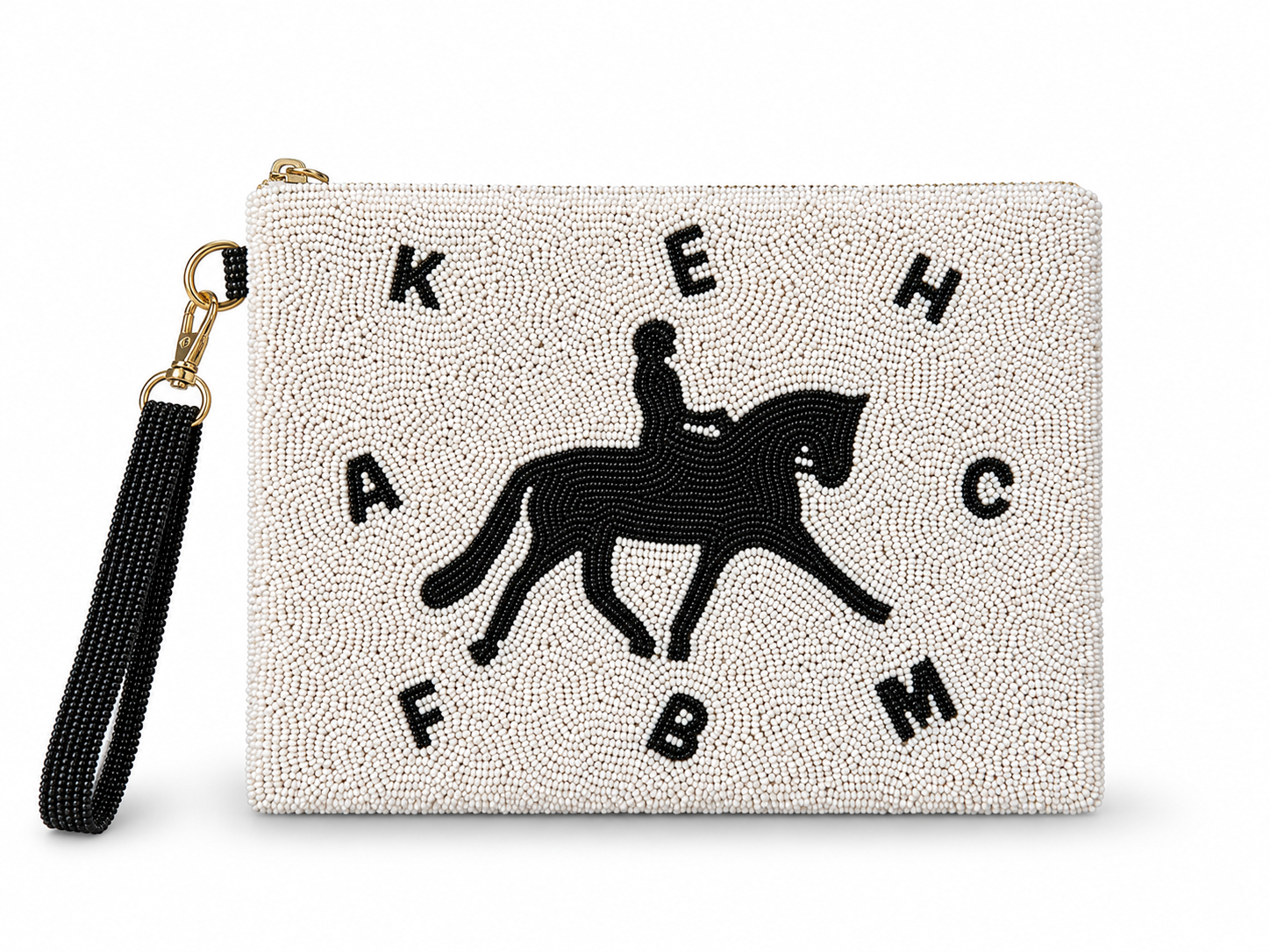 Dressage Large Beaded Pouch