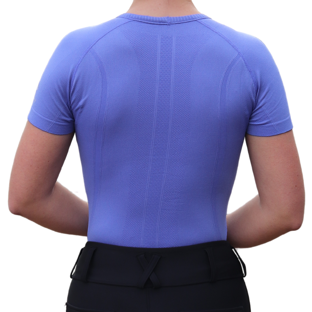 Violet Back | Divine Equestrian Affordable Short Sleeve Riding Shirts