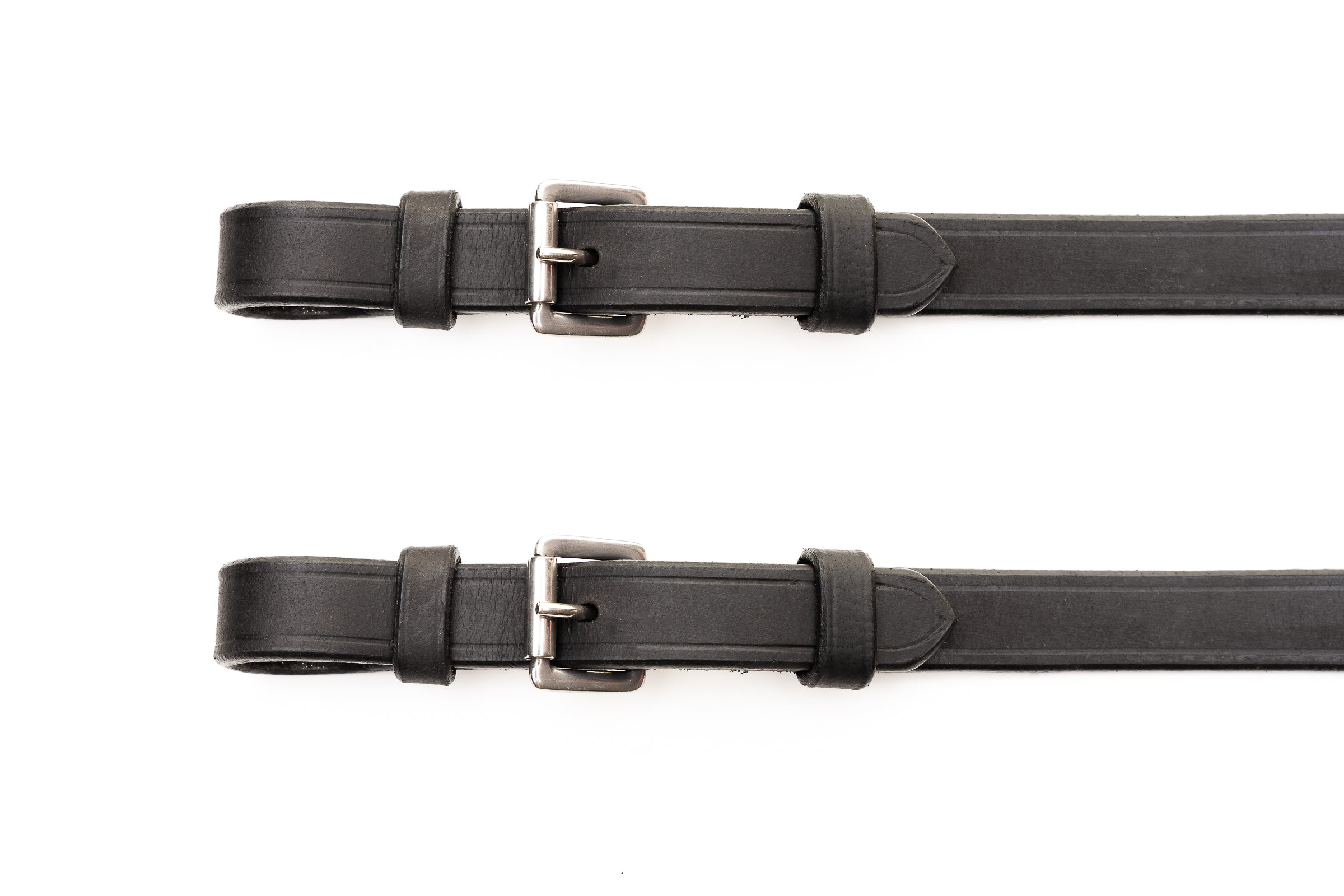 Sure Grip Rubber Reins with 4" Rein Stops-Superb Slim Rubber Woven Grip