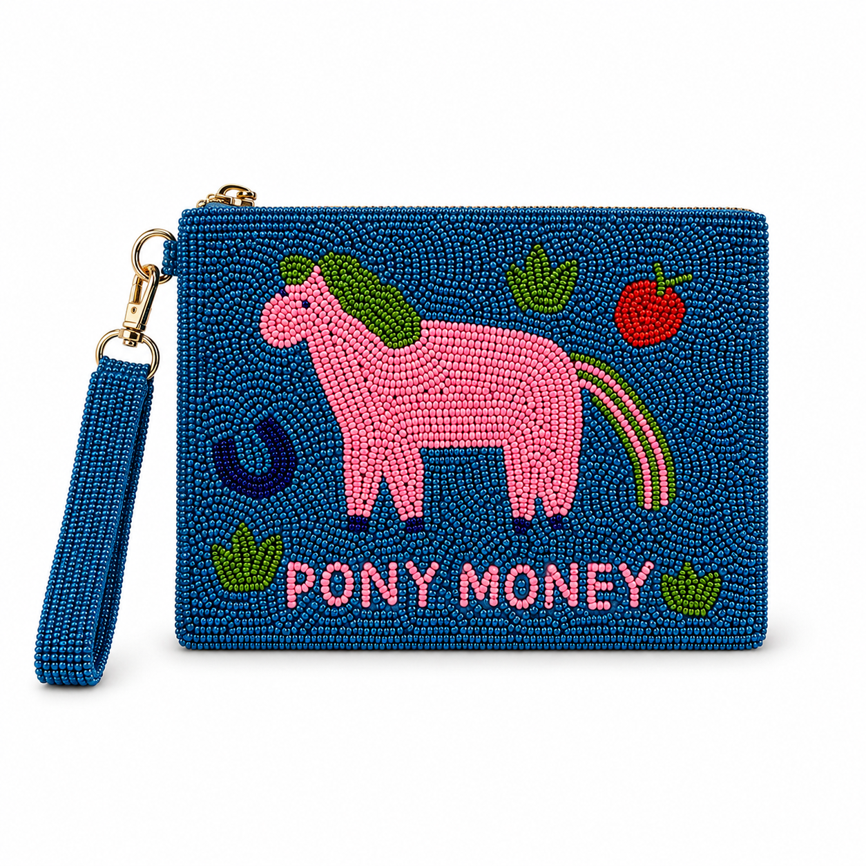 Pony Money Medium Beaded Pouch