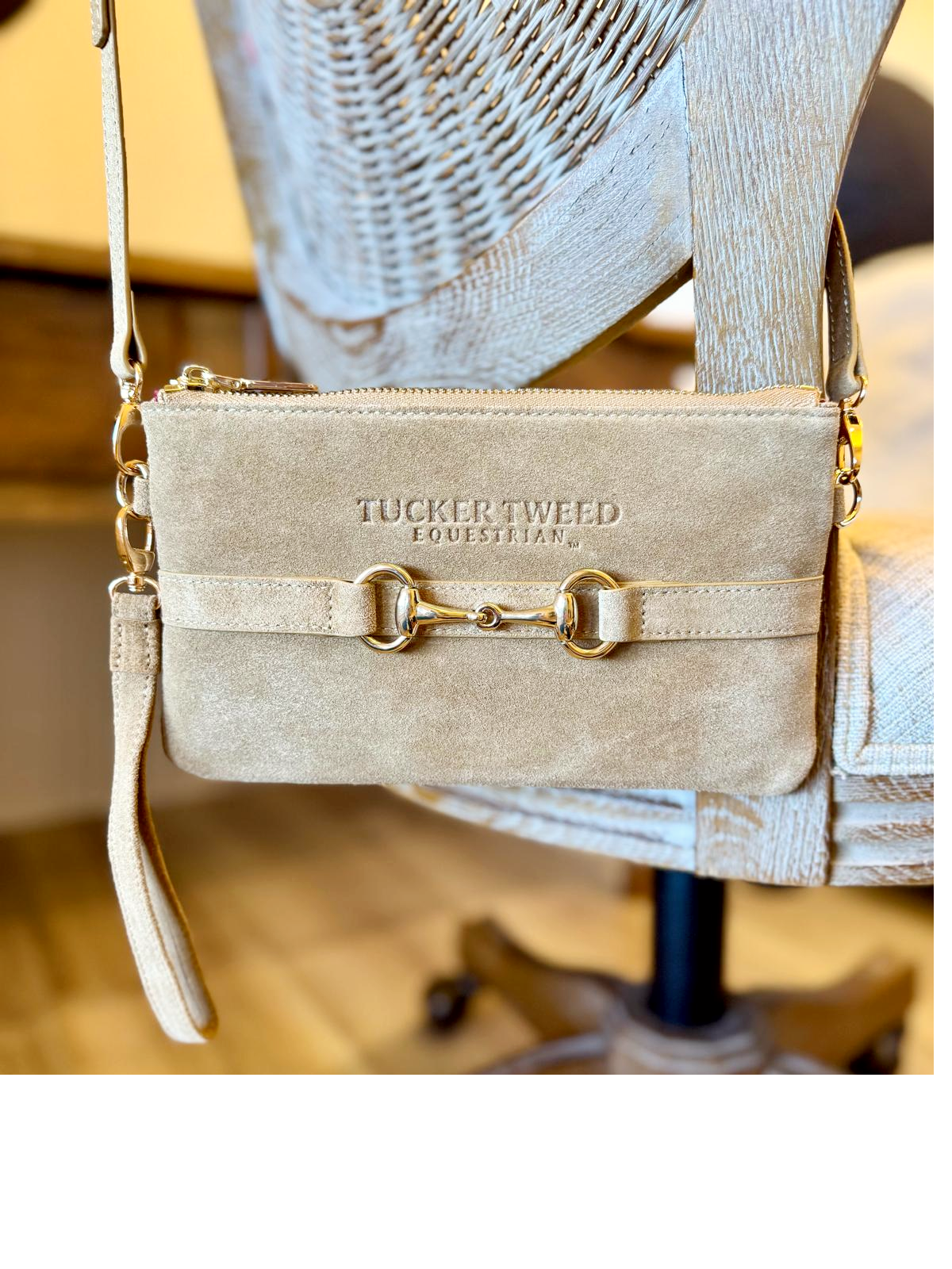 Wellington Wristlet Palomino Suede Edition